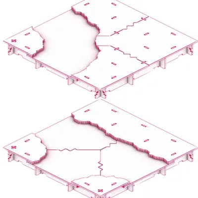 Anomalia Games: TerrainTiles - Rzeka 2 - Zestaw