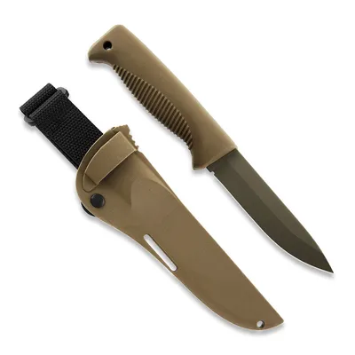 Nóż Peltonen Sissipuukko M07 Ranger FDE Cerakote - pochwa kompozytowa Coyote FJP126