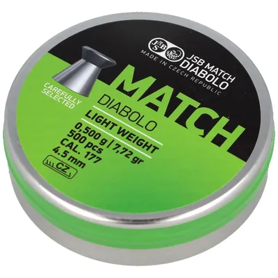 Śrut JSB Green Match Light Weight 4.5mm 0.500g (000005-500-5)