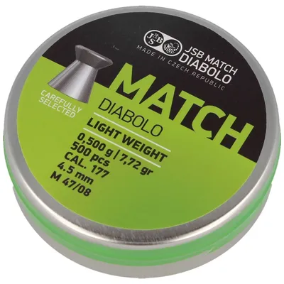 Śrut JSB Green Match Light Weight 4.5mm 0.475g (000005-500)