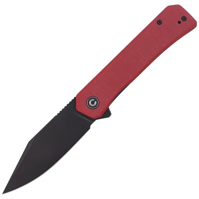 Nóż składany CIVIVI Relic Burgundy G10, Black Stonewashed Nitro-V (C20077B-2)