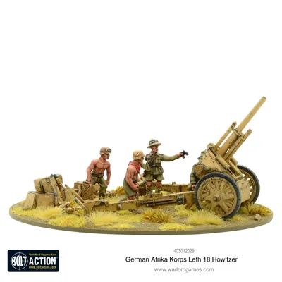 BOLT ACTION Afrika Korps LeFH 18 10.5cm Medium Artillery