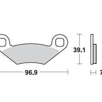 ProX Klocki Hamulcowe Tylne Polaris 450/525 Outlaw '08-11