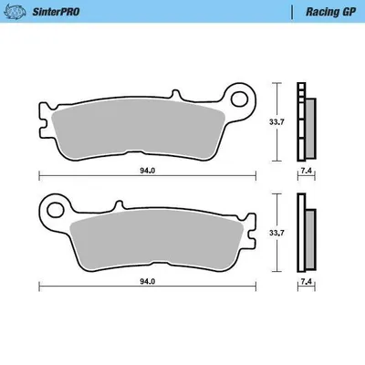 Moto-Master Klocki hamulcowe przód FANTIC XX 125 / XEF/XXF 250/450 / XEX 250 22- / YAMAHA YZ 250 22- / WR/YZ 250F/450F 21- / YZ 450FX 21-