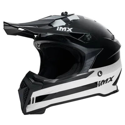 Kask cross IMX FMX-02 kolor czarno biały