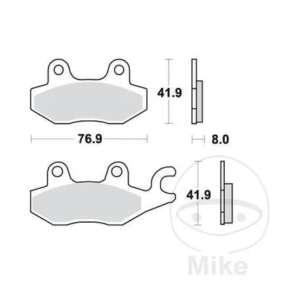 TRW Lucas Klocki hamulcowe KH165 offroad - Spiek metaliczny