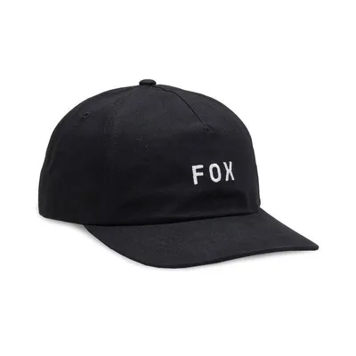 Czapka z daszkiem męska FOX Wordmark Adjustable kolor czarny 2024