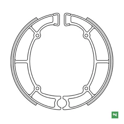 Szczęki hamulcowe Kawasaki EN 500 90-04 / GT 550 83-01 / VN 800/850 95- / VN 800 96-06 / Z 650 77-83 / ZL 600 ELIMINATOR 85-99 / Z 450 LTD 86-89 / VN 700 86-94  Newfren