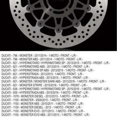 NG Tarcza hamulcowa przód DUCATI 796/821/1078/1100/1200 11-16