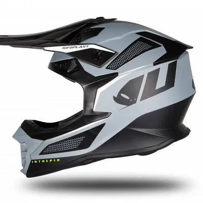 Kask na crossa UFO Interpid czarno / szary / mat