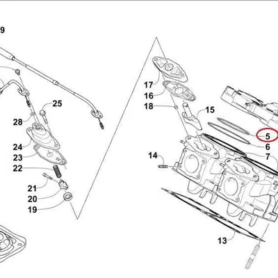 Uszczelka pod głowicę (Oring) ARCTIC CAT SNOW 600 XF/ZR 6000 EFI '14-18, PANTERA/NORSEMAN 6000 EFI '18 ( SKUTER ŚNIEŻNY ) Winderosa