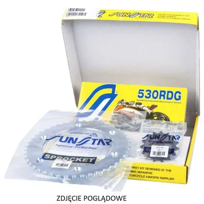 SUNSTAR Zestaw napędowy SUZUKI GSXR 1000 01-06  [17/42] [110] [DG-Ring]