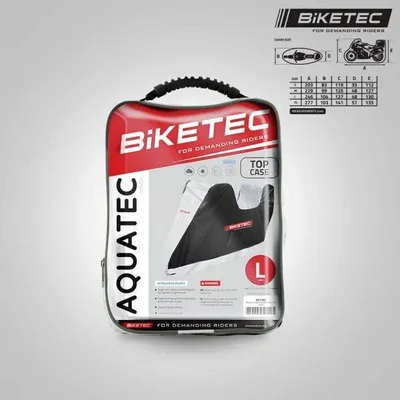 Biketec pokrowiec Aquatec L na motocykl z kufrem