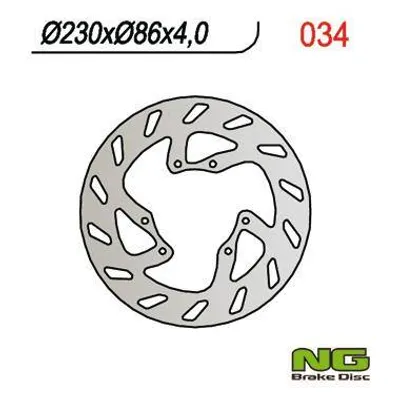 NG Tarcza hamulcowa przód YAMAHA YZ 125 86-87 / YZ 490 85-87 / DT 200 87 /