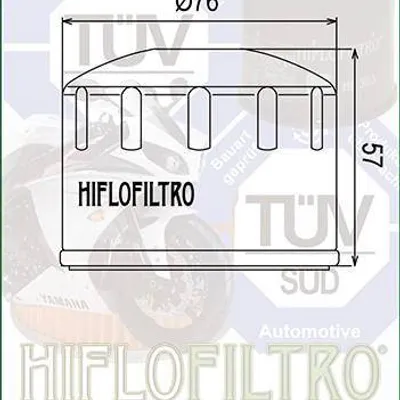 HIFLO FILTR OLEJU HF 165 BMW F 800 S/ST 06-13