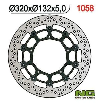 NG Tarcza hamulcowa (PŁYWAJĄCA) przód YAMAHA YZF R1 04-06 / 15-16 / FZ1 06-13 / R6 20- / V-MAX 09-16 / MT-10 16-21