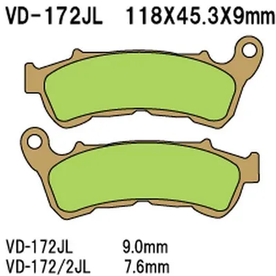 Vesrah Klocki hamulcowe KH388