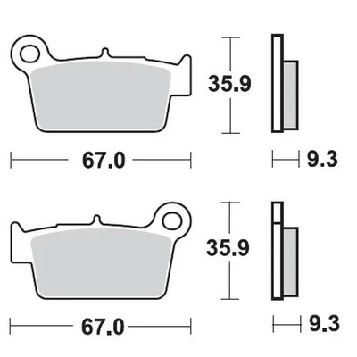 ProX Klocki Hamulcowe Tylne KX250F/450F '04-17 / RM-Z250/450 '04-17