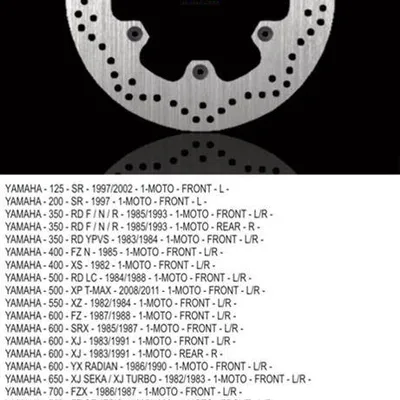 NG Tarcza hamulcowa przód/tył YAMAHA XJ 600/900 / XJR1300 / MT01 / XV 750/1100