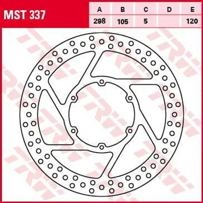 TRW Lucas TARCZA HAMULCOWA PRZÓD BMW F 650 GS/CS/ST 93-14, APRILIA PEGASO 650 91-10