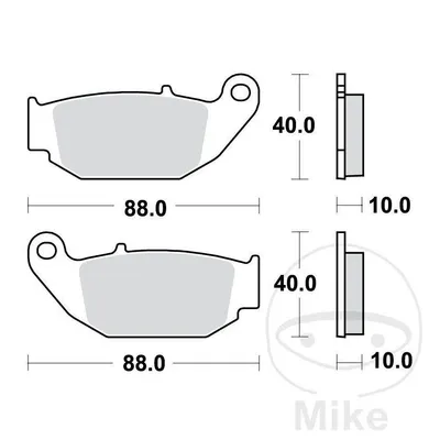 TRW Lucas Klocki hamulcowe HONDA CRF250L (ME11) (12-) - Spiek metaliczny