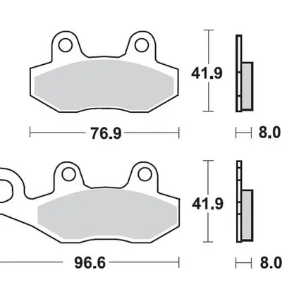 ProX Klocki Hamulcowe Przednie RM125/250 '89-95 / YZ125/250 '90-97