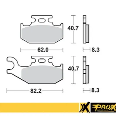 Prox Klocki hamulcowe Suzuki LT-A/F 400F 08-15 / LT-A 450X 07-10 / LT-A 700X 05-07 / LT-A 750X 08-15