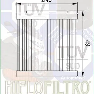 HIFLO FILTR OLEJU HF 182 PIAGGIO 350 BEVERLY SPORT TOURING 4T (11-16) ( OEM 880887 )