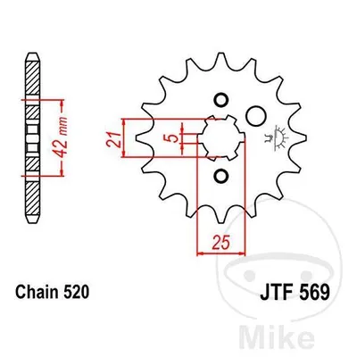 Zębatka przednia JT JTF569.11 (11Z)