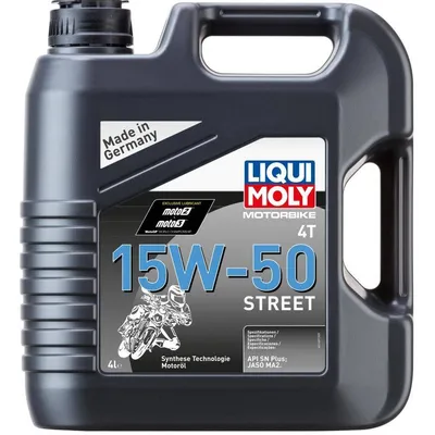 LIQUI MOLY Olej silnikowy MOTORBIKE 4T STREET 15w50 4 L