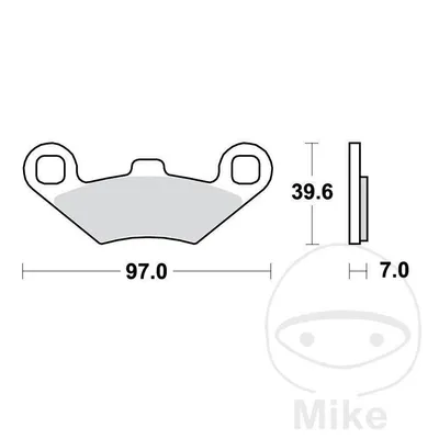 TRW Lucas Klocki hamulcowe KH159 offroad - Spiek metaliczny