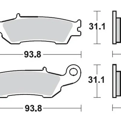 ProX Klocki Hamulcowe Przednie YZ125/250 '08-17 / YZ250F/450F '08-17