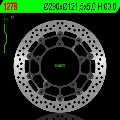 NG Tarcza hamulcowa przód SUZUKI SFV 650 GLADIUS / ABS 09-13 / SV 650 07-21 / SV 650S 07-17