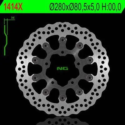 NG Tarcza hamulcowa przód KAWASAKI ZX6R / 6RR / 636 03-04