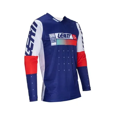 LEATT Bluza cross Moto 4.5 Lite Royal kolor granatowy,biały,czerwony Kolekcja 2024