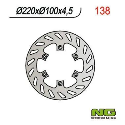 NG Tarcza hamulcowa tył KAWASAKI KX 125 89-02 / KX 250 92-95 / KDX 200/220 / KLX300/650R