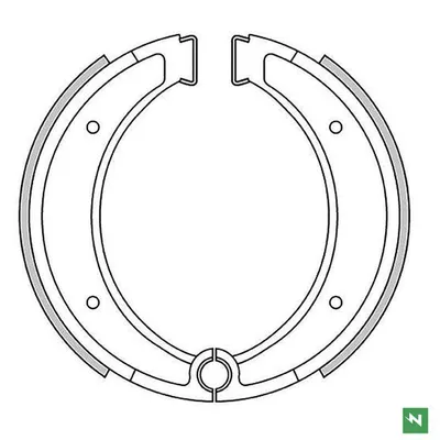 Szczęki hamulcowe Husqvarna AE 500 84- / CR 125 81-84 / CR 240/250/390 / CR 430 81-81 / CR 490 83- /  Newfren