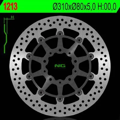 NG Tarcza hamulcowa (PŁYWAJĄCA) przód KAWASAKI ZX6R 636 13-16 / Z800 12-17 / ZX10R 08-15 / Z1000 14-20 / ZZR1400 06-17 / GTR1400 07-18 / ZX14 07-15