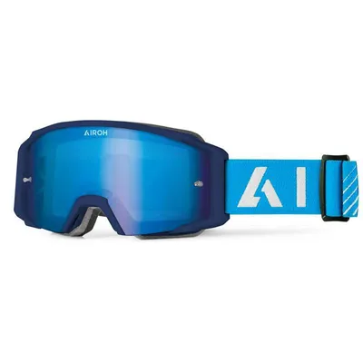 GOGLE AIROH BLAST XR1 BLUE MATT - SZYBA BLUE MIRRORED (1 SZYBA W ZESTAWIE)