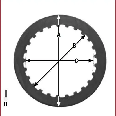 TRW Lucas PRZEKŁADKI TARCZ SPRZĘGŁOWYCH KAWASAKI ZX6R 03-04, Z750 04-12, Z750R 11-14