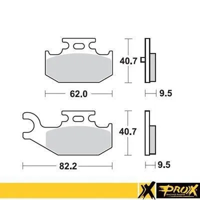 Prox Klocki hamulcowe KH428 YAMAHA YFM 700 RAPTOR '06-11