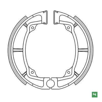 Szczęki hamulcowe Kawasaki KDX 250 79-84 / KL 250 78-79 / KLF 220 88-02 / KLF 185 BAYOU 86-88 / KLF 250 BAYOU 03-11 / KLT 200/250 83-85 / KX 250 75-81 / KX 420 80-81  Newfren