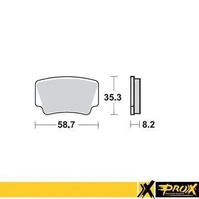 Prox Klocki hamulcowe KH463 KTM 450/505/525 SX/XC ATV '08-12