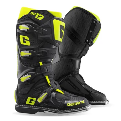 Buty cross Gaerne SG-12 kolor czarny,żółty,fluo