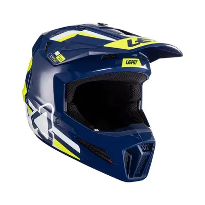 LEATT Kask cross dla dzieci Moto 3.5 V24 Junior kolor granatowy,żółty,fluo,biały Kolekcja 2024