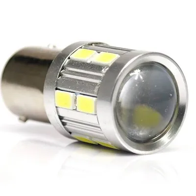 Żarówka samochodowa LED BA15S 5W CREE + 12 SMD 5630 P21W PY21W P21/5W DUŻY COKÓŁ