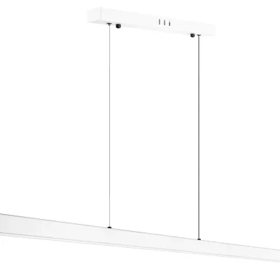 SX41-120CM-48W-W | Nowoczesna prostokątna lampa wisząca | sterowanie pilotem | LED | biała