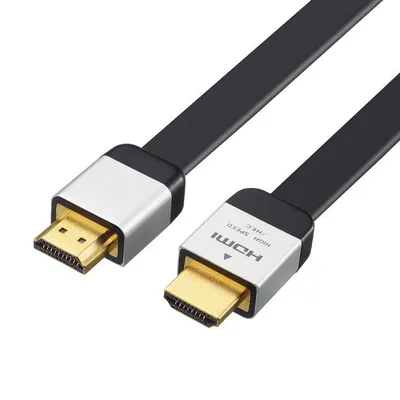 HWD-2.0-2M | Płaski kabel HDMI High Speed with Ethernet 2 metry