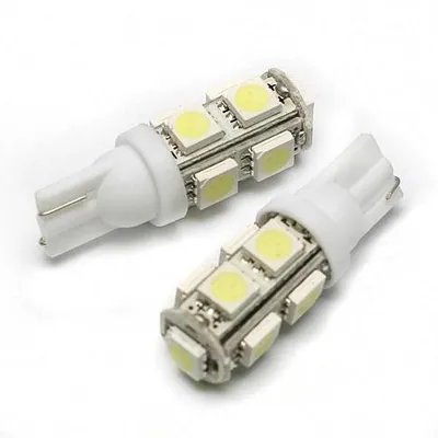 Żarówka samochodowa LED W5W T10 9 SMD 5050