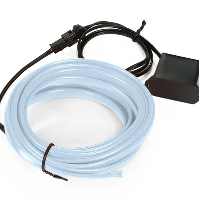 Zestaw El Wire Ice Blue 5M - Światłowód Ambient Light EL Wire z odzielnym inverterem 12V